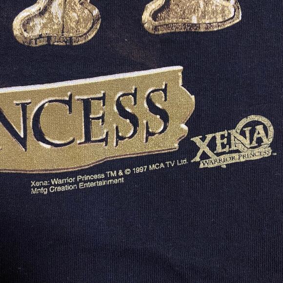 Xena Warrior Princess Vintage 90s XL Shirt 1997 Universal Studios Official TV - Picture 3 of 8